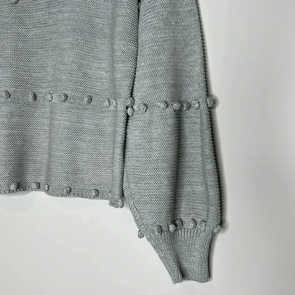 STORIA Gray Pom Pom Sweater - Picture 10 of 13